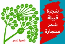 شجرة قبيلة شمر سنجارة